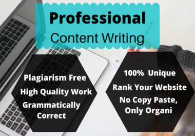 I will write up tp 1000 words unique content writing for your website
