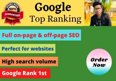 I can rank your website google 1st using white hat trusted SEO backlinks