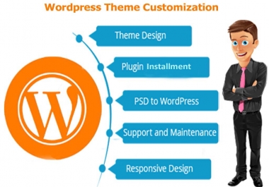Create any professional wordpress theme Customization
