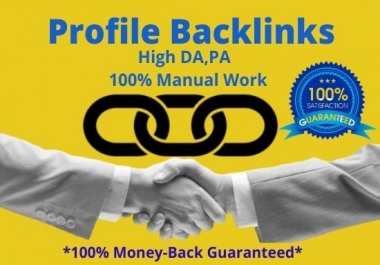 I will create profile backlinks for your website