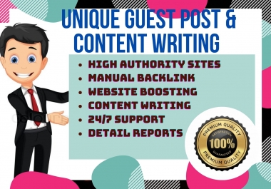 High DA Guest post service with SEO optimized content writing in Medium