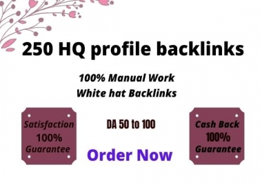 I will build high authority profile backlinks