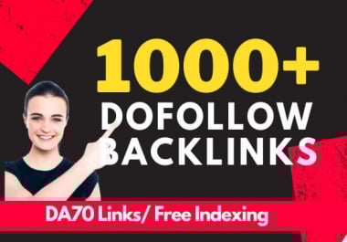 I will high quality contextual SEO dofollow backlinks service