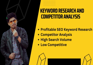 I will provide keyword and competitor research with Ahrefs and Semrush