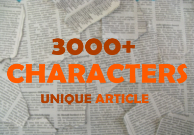 3000+ Characters Unique Valuable SEO Articles