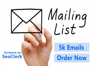 Five thousand email available for your business,  USA based.