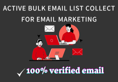 I Will Provide a thousand Bulk Active Email Lists