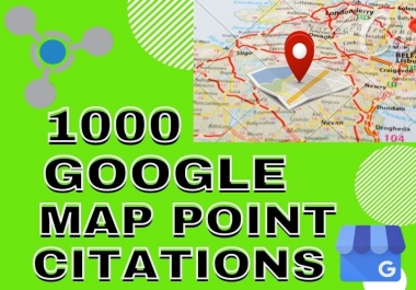 I will do 1000 google map Point Citation