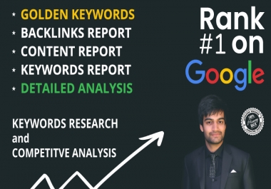I will Do Detailed Keyword Research & Comprehensive Competitor Analysis for you&nbsp