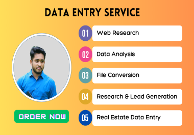 I will do your any kind of data entry works