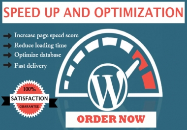 I will do WordPress website speed optimization and increase page speed