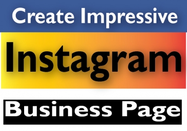 I will Create Your Instagram Business Page