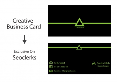 I will make stylish profetional business card for you