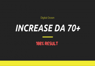 I will increase Domain Authority 70 plus with Manually backlinks