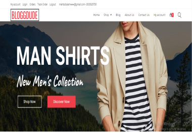 I will create a responsive and proffesional E-commerce website