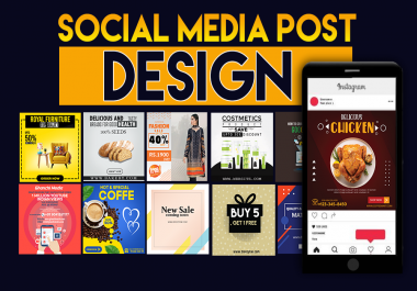 I will design creative social media posts,  Banner,  YouTube Thumbnail and cover art