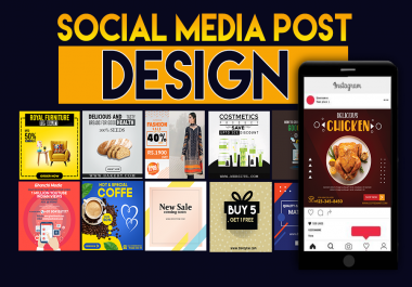 I will design creative social media posts, Banner, YouTube Thumbnail and cover art 