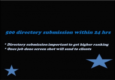 I will upload your website to 500 directories