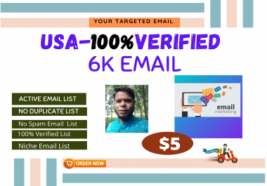 I will do niche and verified active email list