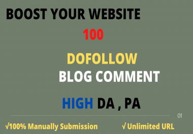 I will provide 100 niche relevant blog comment backlink service