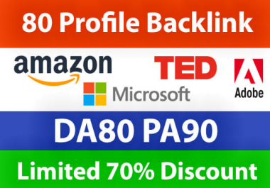 1 Do 80 High Domain Profile BackLink For Increase Your Google Ranking And Stay On Top Page