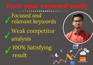 I will research low compitition keywords for your website
