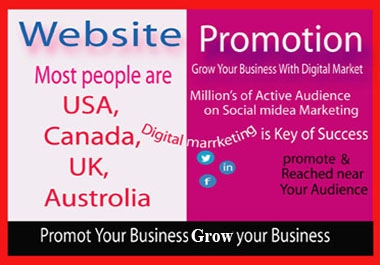 promote your website/business on active social media