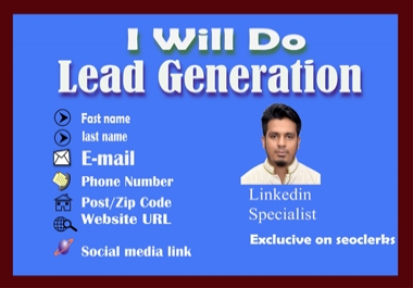 I Will Do 50 B2B Lead Generation,  Data Entry,  email collection
