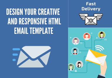 Design a responsive HTML email template with creativity