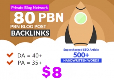 I will do 80+ Permanent Blog Post on developed ended web 2.0s blog for your site