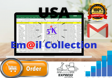 I Will present you list of email collection which is aid for company