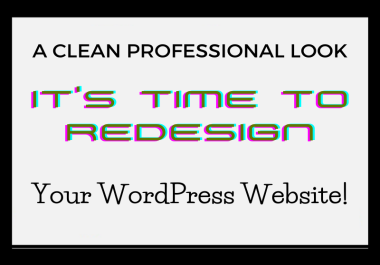 I will Fix,  Customize Or Redesign your WordPress Website 5 Pages