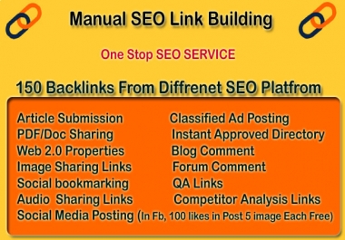 I will seo backlinks white hat manual link building service for google page 1 ranking