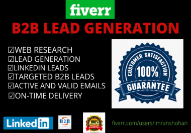 I will find active leads for your targeted business