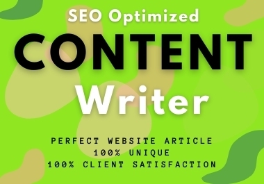 I will write 1000 words a content for your website and blogs