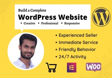 I will design and develop your responsive wordpress website