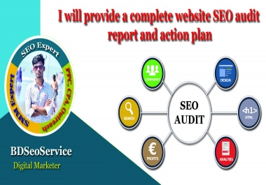 I will provide a complete website SEO audit report and fixing
