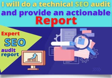 I will do a technical SEO audit and provide an actionable Report