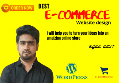 I will build ecommerce website online store with WordPress woo commerce
