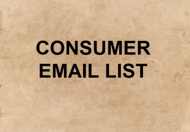 Consumer email list for usa any niches