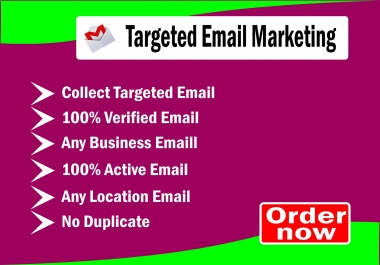 Grab targeted consumer email list from USA to promote your business by email campaign