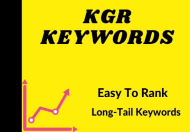 I will find kgr keyword research for amazon affiliate niche site