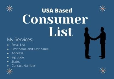 USA based active and verified consumer email list