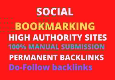 I will create high quality social bookmarking SEO backlinks