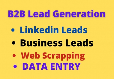 do b2b LinkedIn lead generation and business email list