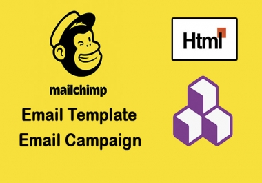 I will design mailchimp email template,  newsletter and setup email campaign