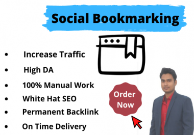 I will do High DA PA Social Bookmarking SEO Backlinks