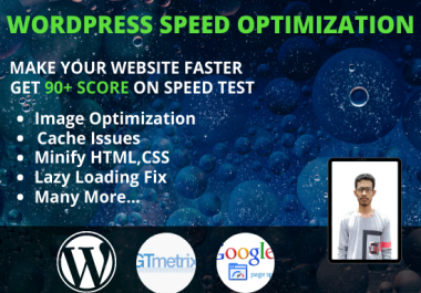 I will speed up and optimize your WordPress website