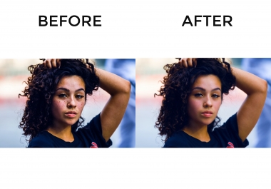 I will image retouching and Photoshop editing within a day