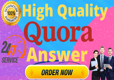 I will provide 30 HQ Quora Backlinks to get more traffic for your website.